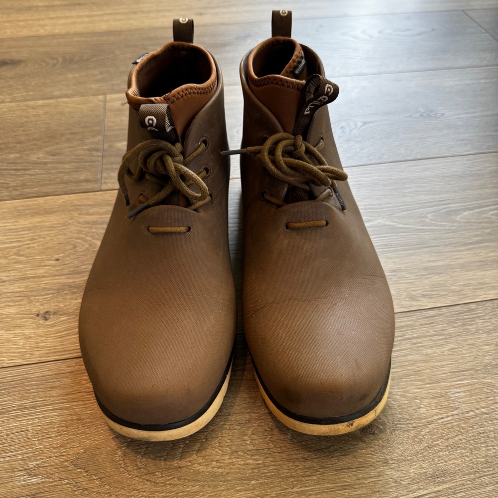 Ccilu Panto Pola Men Waterproof Rain Boots Brown Chukka US 10 Men Outdoor Garden - Picture 2 of 9